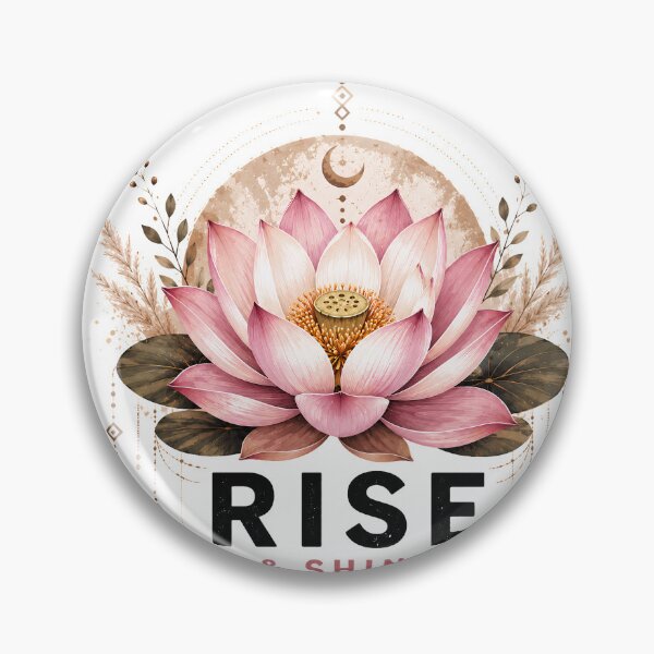 Item preview, Rise & Shine Boho Lotus Flower | Botanical Floral Design designed and sold by CalmMandala.