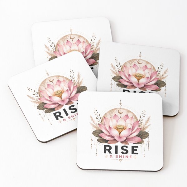 Item preview, Rise & Shine Boho Lotus Flower | Botanical Floral Design designed and sold by CalmMandala.