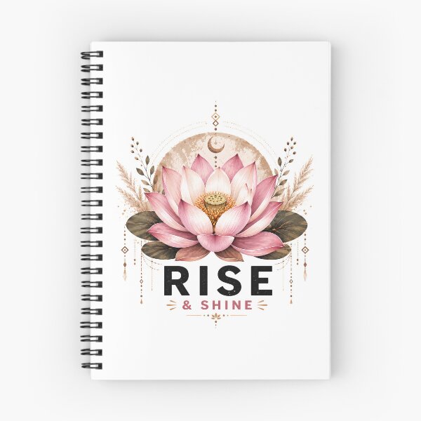 Item preview, Rise & Shine Boho Lotus Flower | Botanical Floral Design designed and sold by CalmMandala.