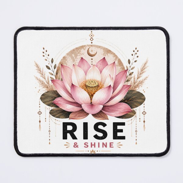 Item preview, Rise & Shine Boho Lotus Flower | Botanical Floral Design designed and sold by CalmMandala.
