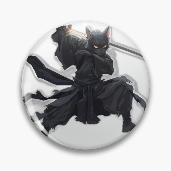 Item preview, Cliffedge Cat Duelist — Japanese Samurai Art designed and sold by Tokyo Neo Noir Collective .