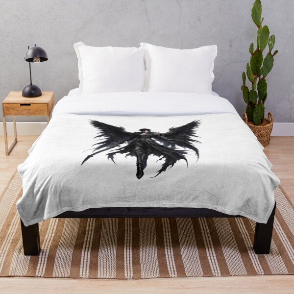 Item preview, Dark Angel Warrior with Giant Black Wings designed and sold by TripleVertex-1.