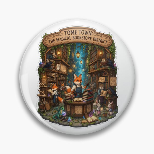 Item preview, Tome Town | The Magical Bookstore District | Fantasy Bookshop Village | Cottagecore Library | Book Lover Gift designed and sold by MrDev.