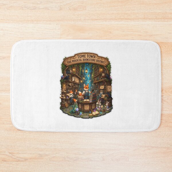 Item preview, Tome Town | The Magical Bookstore District | Fantasy Bookshop Village | Cottagecore Library | Book Lover Gift designed and sold by MrDev.