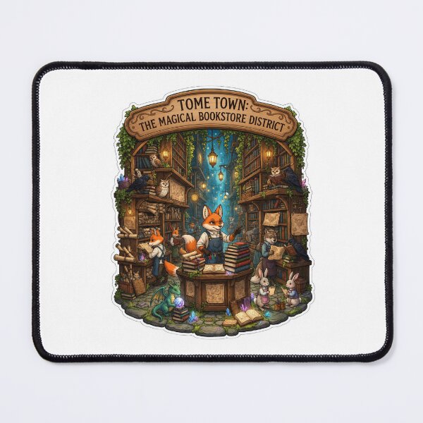 Item preview, Tome Town | The Magical Bookstore District | Fantasy Bookshop Village | Cottagecore Library | Book Lover Gift designed and sold by MrDev.