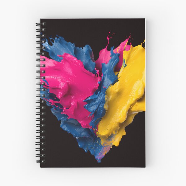 Item preview, heart shaped color splash colorful mix heart shaped abstract design designed and sold by SmashingDeals.