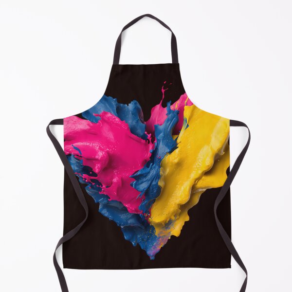 Item preview, heart shaped color splash colorful mix heart shaped abstract design designed and sold by SmashingDeals.