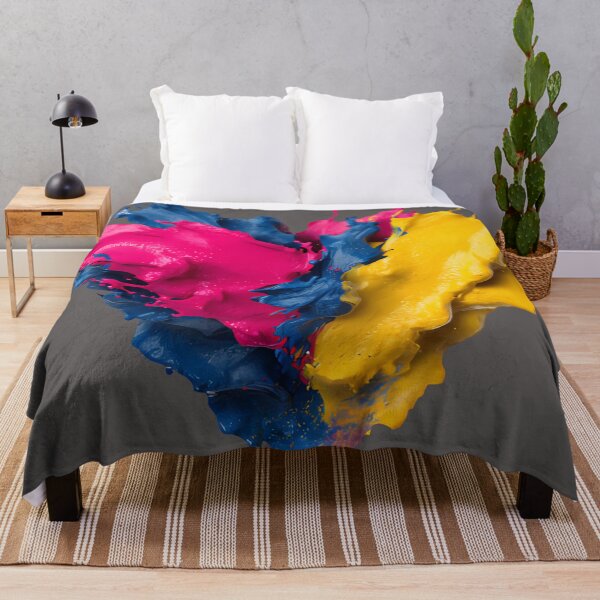 Item preview, heart shaped color splash colorful mix heart shaped abstract design designed and sold by SmashingDeals.