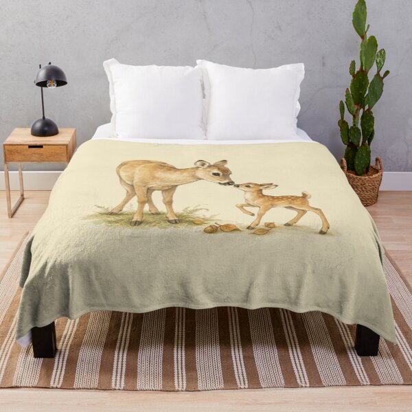 Item preview, Whimsical Deer Family Watercolor Illustration designed and sold by WikaKowalczyk.