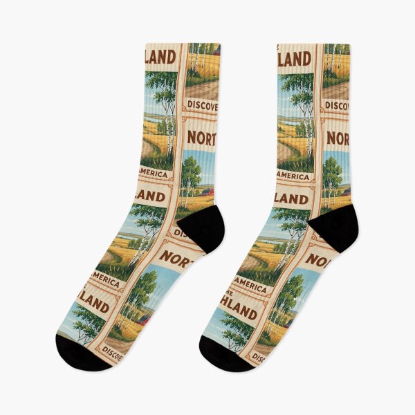 Item preview, Northern USA Vintage Style Travel Advert designed and sold by Dimensionality.