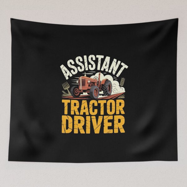 Item preview, Assistant Tractor Driver Vintage Sunset Farm designed and sold by MizoX7.