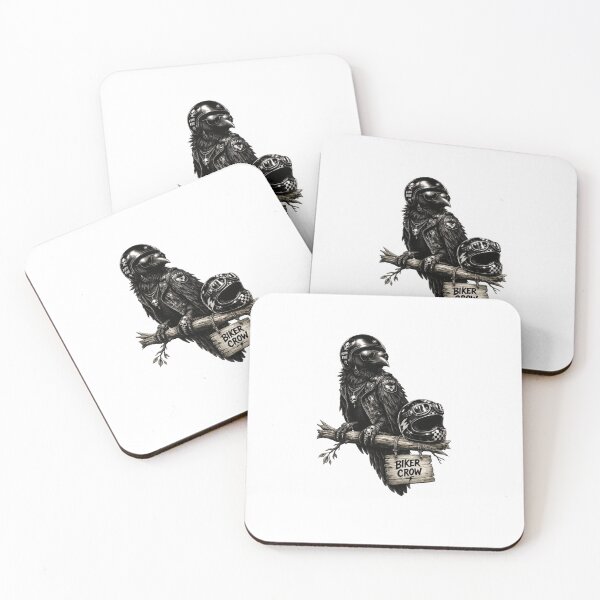 Item preview, iker Crow | Cool Motorcycle Bird Illustration designed and sold by NucciCollective.