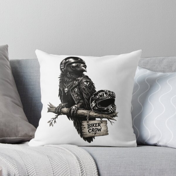 Item preview, iker Crow | Cool Motorcycle Bird Illustration designed and sold by NucciCollective.