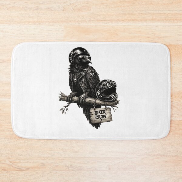 Item preview, iker Crow | Cool Motorcycle Bird Illustration designed and sold by NucciCollective.