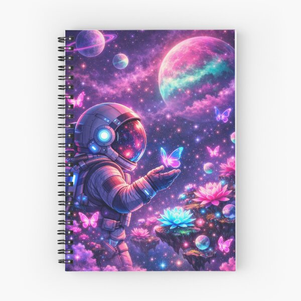 Item preview, Neon Space Butterfly Galaxy Art  designed and sold by Black Signal.