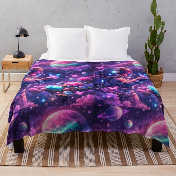 Item preview, Neon Space Butterfly Galaxy Art designed and sold by Black Signal.
