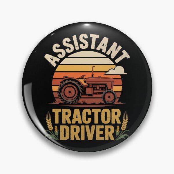 Item preview, Assistant Tractor Driver Retro Farm Tractor designed and sold by MizoX7.