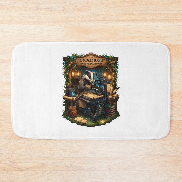 Item preview, The Badger's Bookery | Fantasy Adventure Novels | Magical Book Press | Cottagecore Bookshop | Book Lover Gift designed and sold by MrDev.