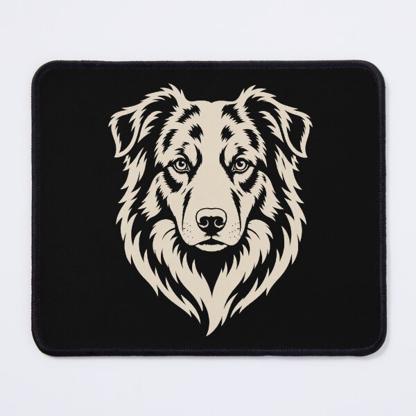 Item preview, Australian Shepherd Minimalist Mascot | Working Dog Collection designed and sold by RusticMeadow.