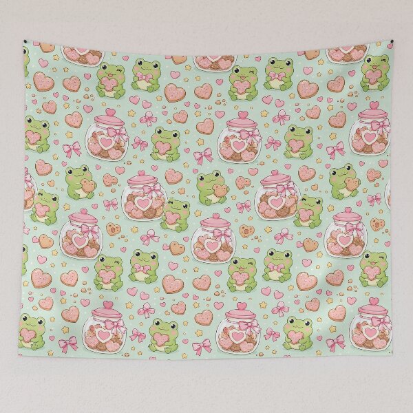 Item preview, Frog Love Cookie Jar Pattern designed and sold by Soft Berry Studio.