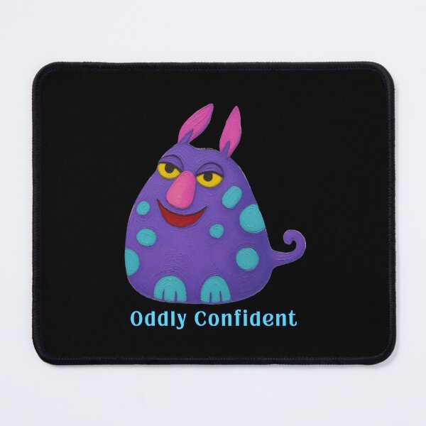 Item preview, Oddly Confident - Whimsical Purple Monster with Calm Attitude designed and sold by PatykArt.