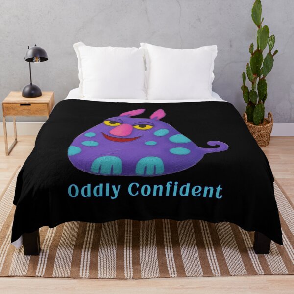 Item preview, Oddly Confident - Whimsical Purple Monster with Calm Attitude designed and sold by PatykArt.