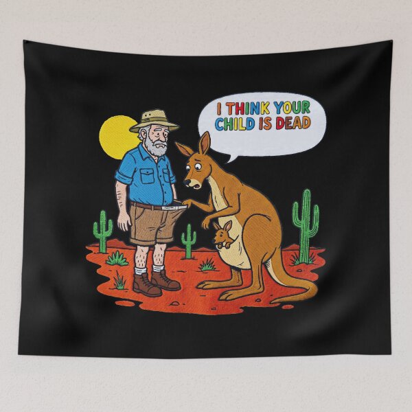 Item preview, Funny Kangaroo Dark Humor designed and sold by TeeARTHY.
