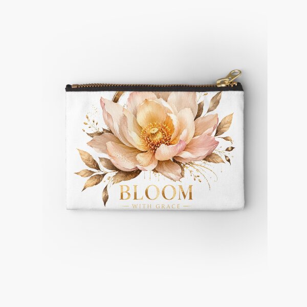 Item preview, Bloom With Grace | Elegant Golden Floral Botanical Design designed and sold by CalmMandala.