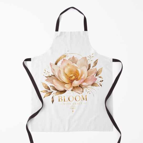 Item preview, Bloom With Grace | Elegant Golden Floral Botanical Design designed and sold by CalmMandala.