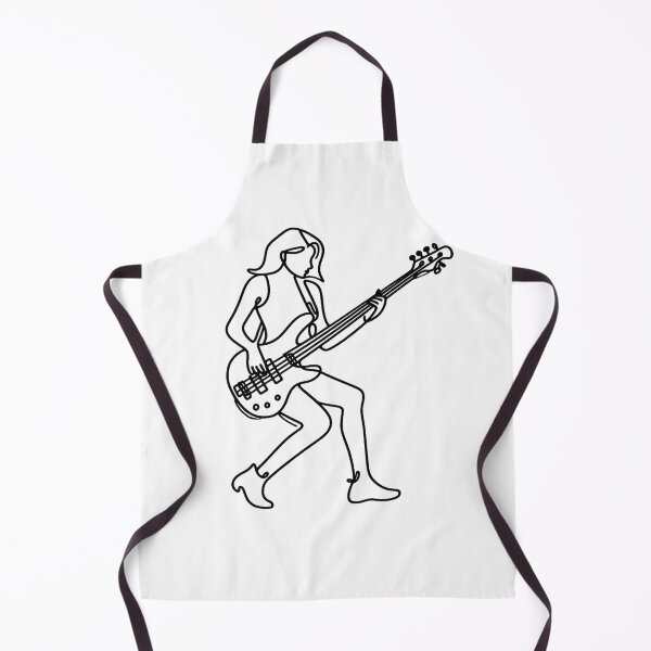 Item preview, Woman Playing the Electric Bass Guitar Musician Art designed and sold by Nitta Studio.