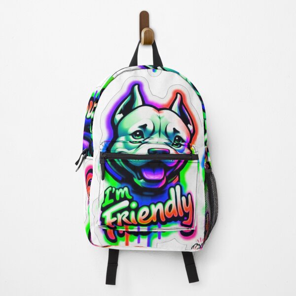 Item preview, I'm Friendly Pit Bull Sticker Set designed and sold by ExploreAura Studio.