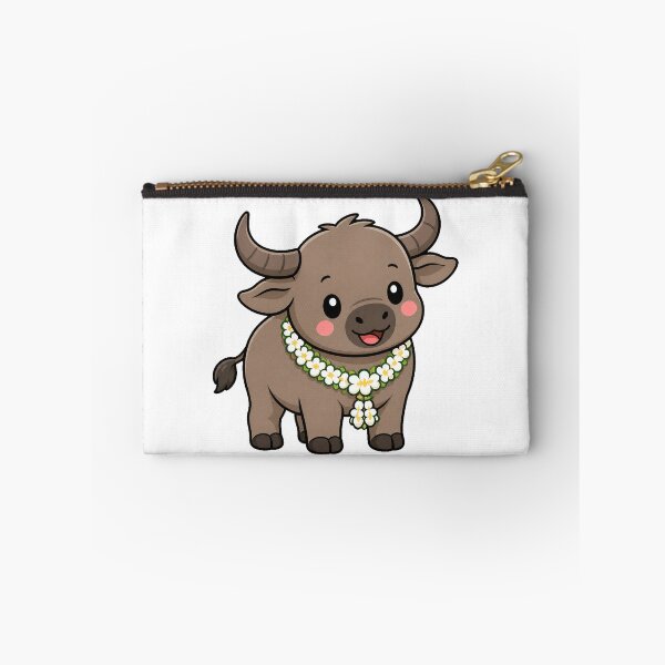Item preview, Cute Thai Water Buffalo with Jasmine designed and sold by Doodle Planet.