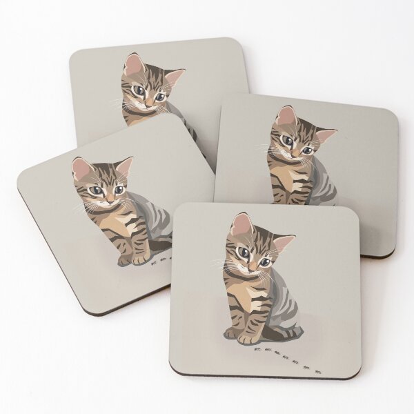 Item preview, Kitten looking at ants designed and sold by NorthNook.