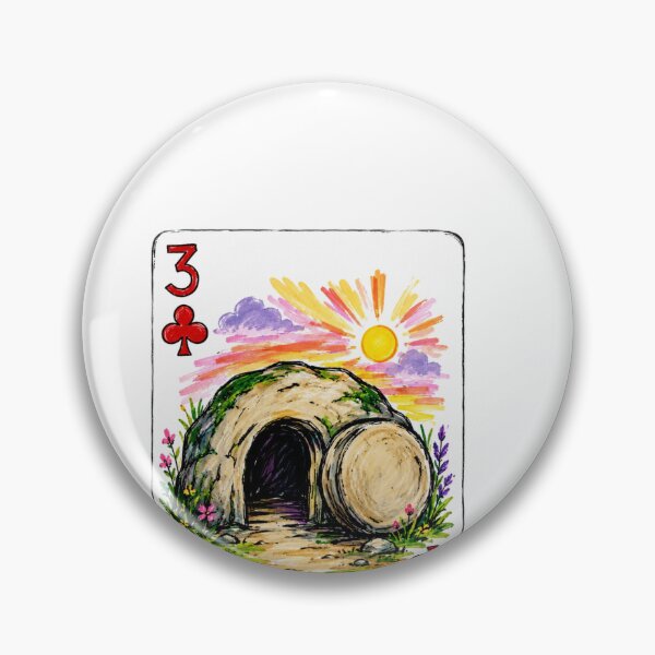 Item preview, He Is Risen Empty Tomb Christian Playing Card designed and sold by Roniya George.
