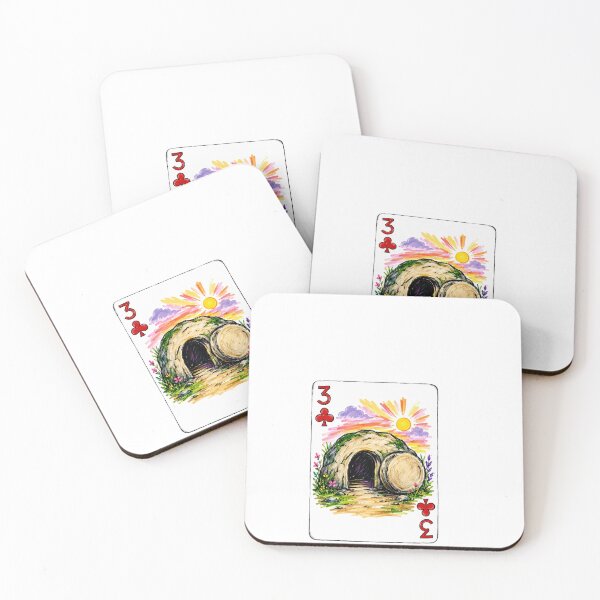 Item preview, He Is Risen Empty Tomb Christian Playing Card designed and sold by Roniya George.
