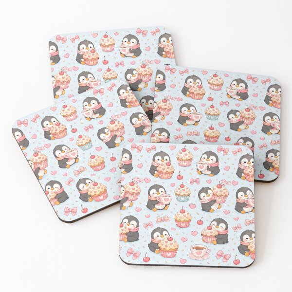 Item preview, Penguin Love Muffin Pattern designed and sold by Soft Berry Studio.