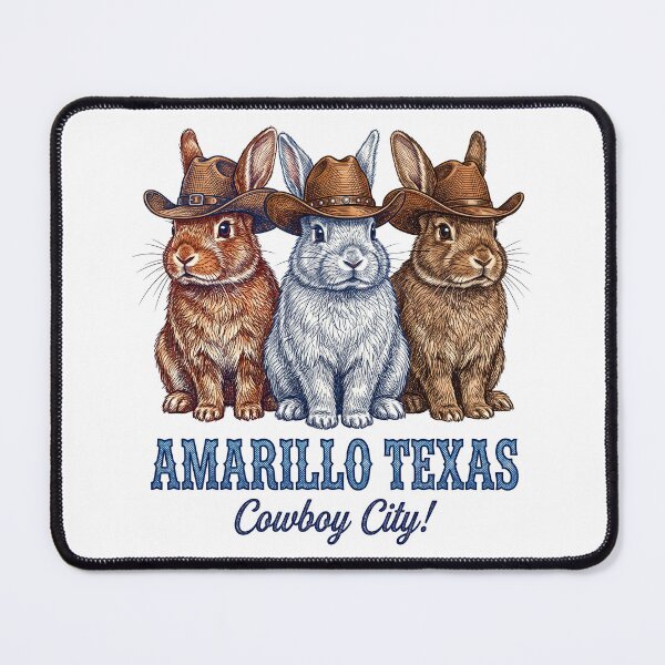 Item preview, Amarillo Texas Cowboy City Funny Western Rabbits designed and sold by TeeARTHY.