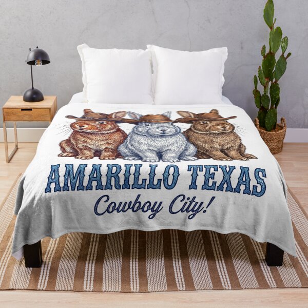 Item preview, Amarillo Texas Cowboy City Funny Western Rabbits designed and sold by TeeARTHY.