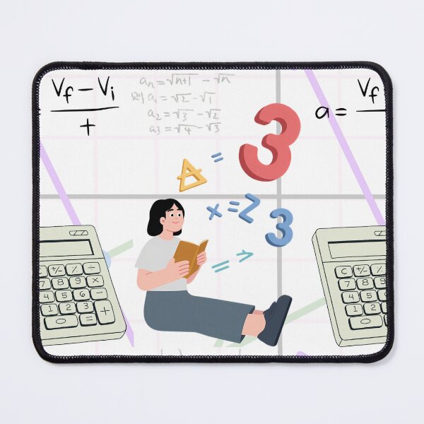 Item preview, Cute Student Studying Mathematics Illustration" designed and sold by DodoCraft3.