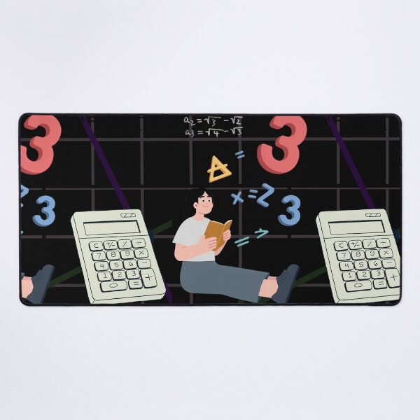 Item preview, Cute Student Studying Mathematics Illustration" designed and sold by DodoCraft3.