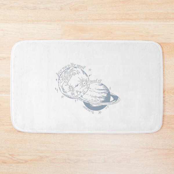 Item preview, Love You To The Moon Saturn Line Art Print designed and sold by gringoods.