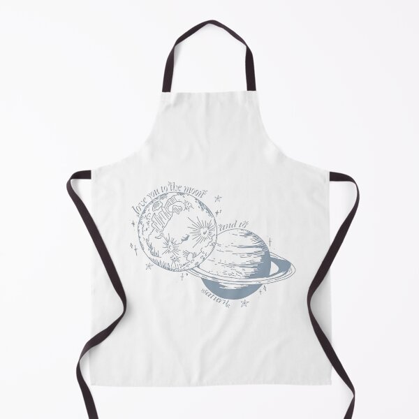 Item preview, Love You To The Moon Saturn Line Art Print designed and sold by gringoods.