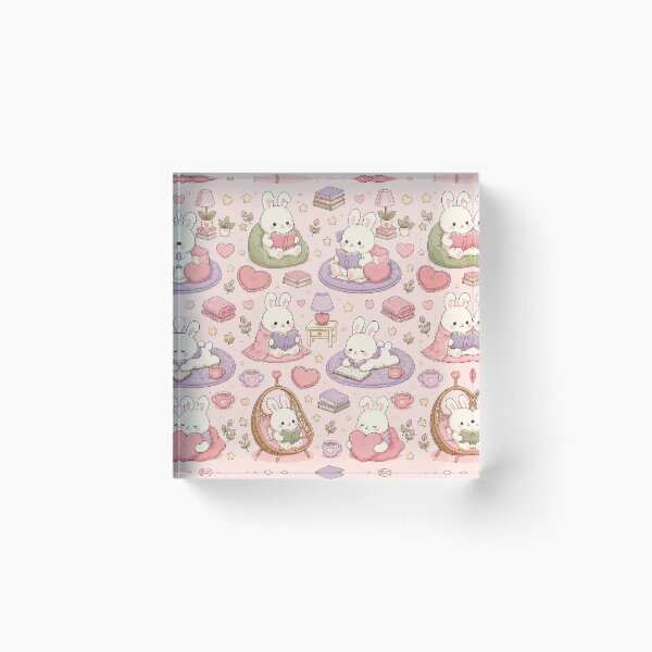 Artikelvorschau, Hasenherz-Leseecke-Muster entworfen und verkauft von Soft Berry Studio.