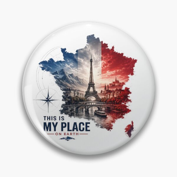 Item preview, France Map Paris This Is My Place On Earth designed and sold by JMDG Studio.