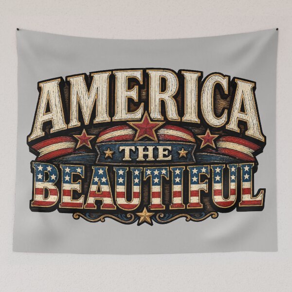 Item preview, America The Beautiful - Independence Day - 4th of July - Patriotism designed and sold by krewyork.