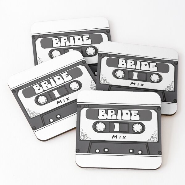 Item preview, Bride Mix Tape Retro Wedding Party Cassette Design designed and sold by MusicFanTees.