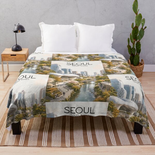 Item preview, Seoul South Korea Travel Poster designed and sold by Siaotie Studio.