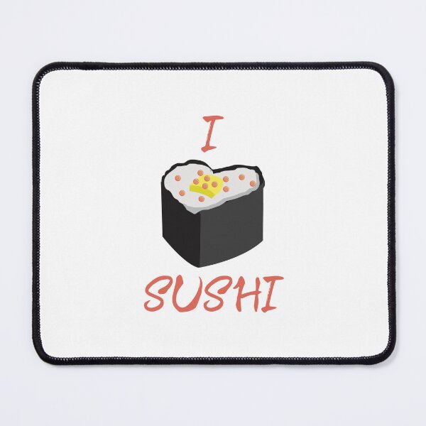 Item preview, I (Heart) Sushi (on White) designed and sold by PawsitiveMum3.