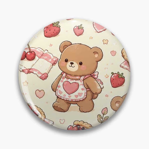 Item preview, Teddy Bear Love Berry Pie Pattern designed and sold by Soft Berry Studio.