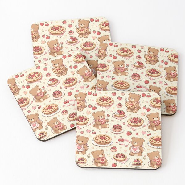 Item preview, Teddy Bear Love Berry Pie Pattern designed and sold by Soft Berry Studio.